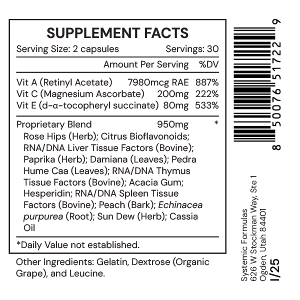 ACX VITAMIN DTX, 60 capsules