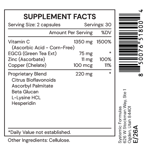 CZI Vitamin C, 60 capsules