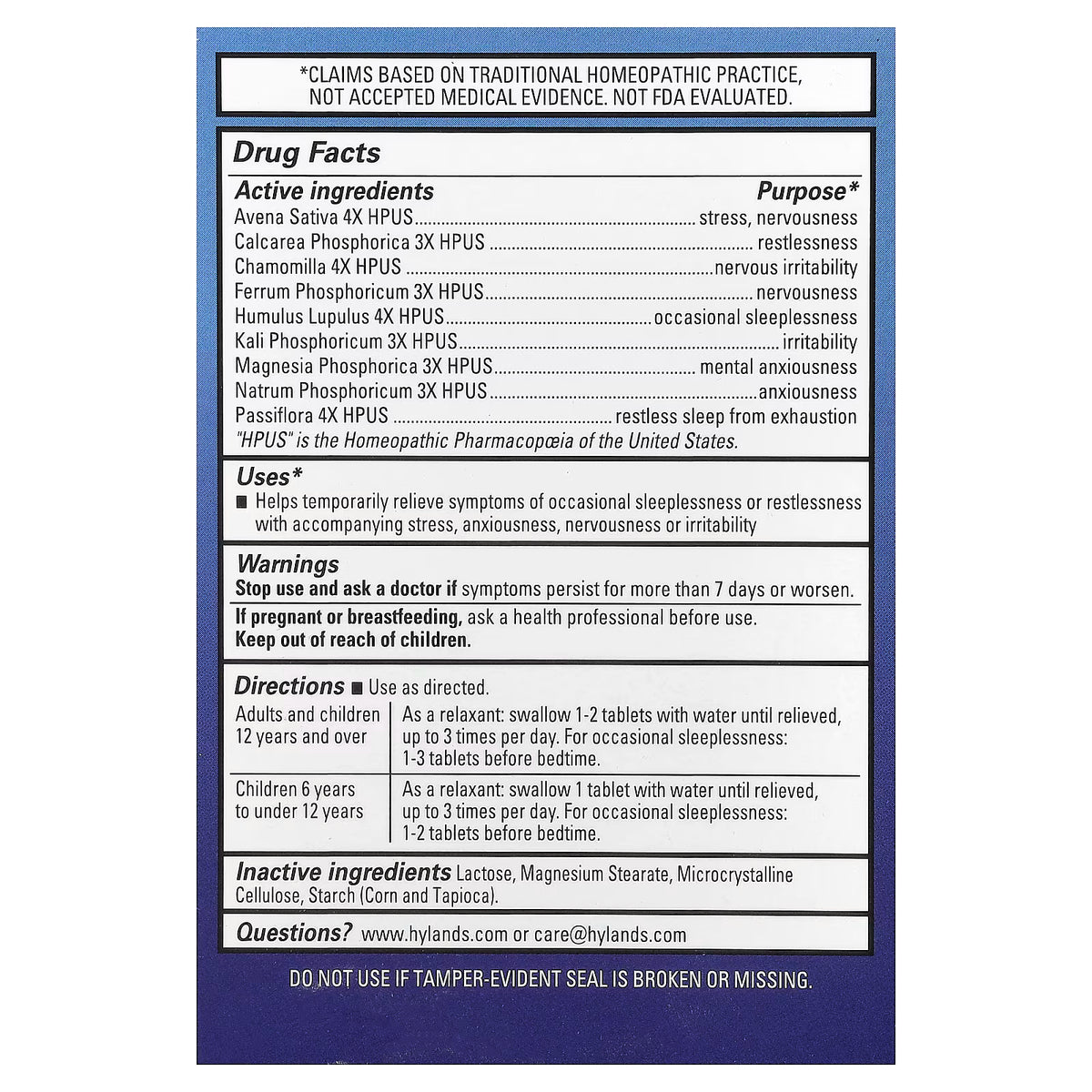 Hyland's Calms Forte®, 50 ct