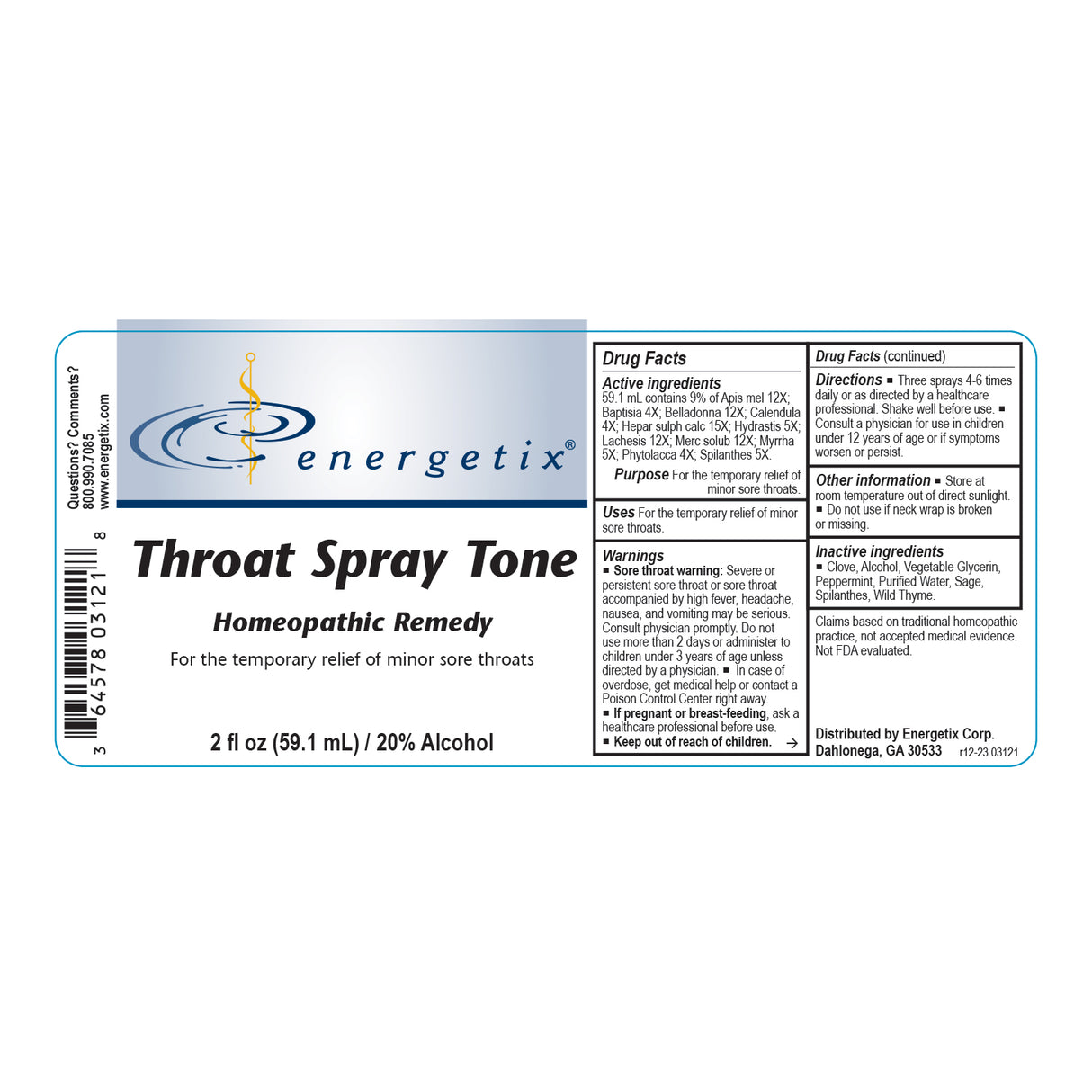 THROAT SPRAY TONE