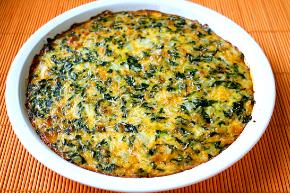 Veggie & Bacon Crust Quiche