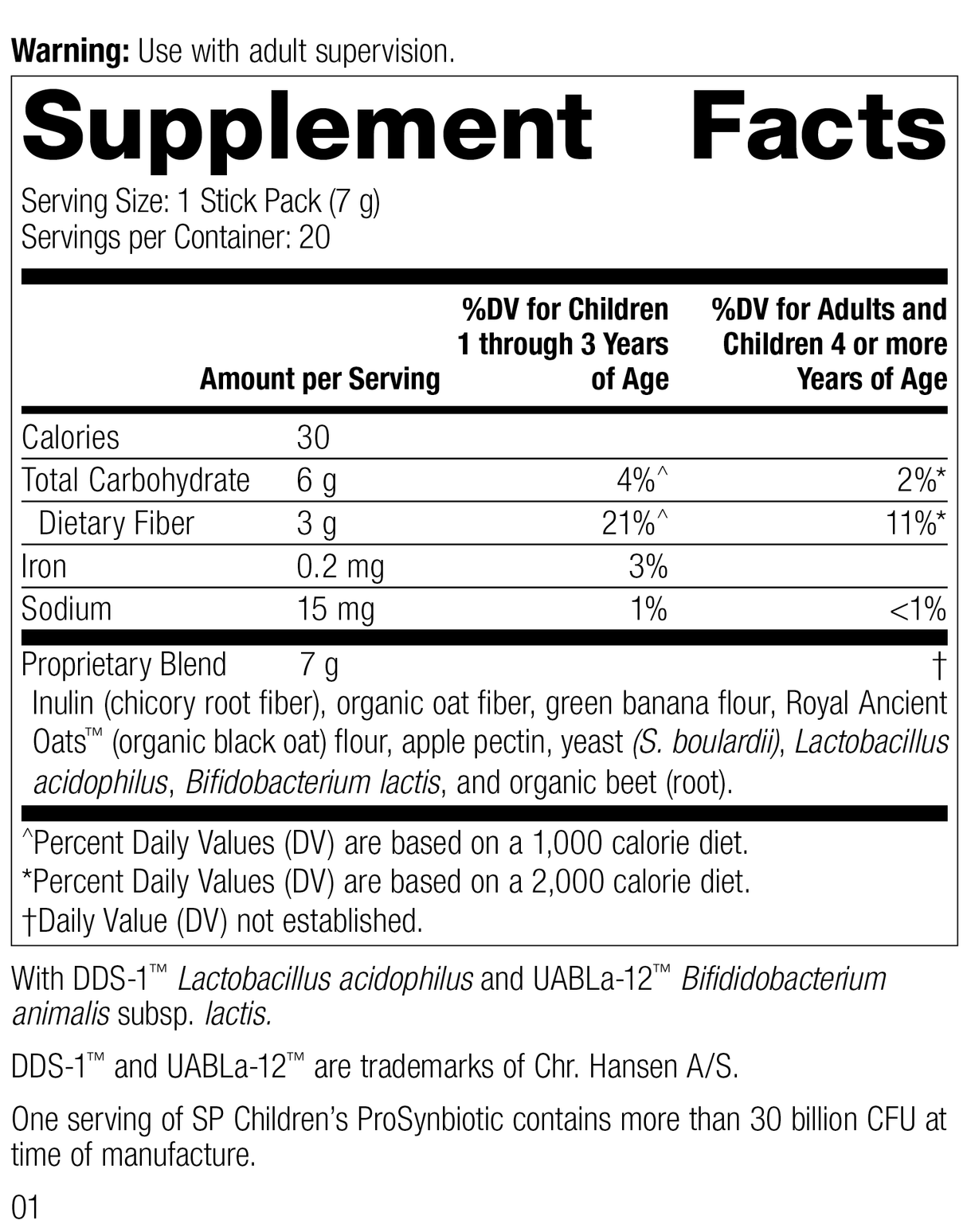 IO_SP Children's® ProSynbiotic, 20 Count
