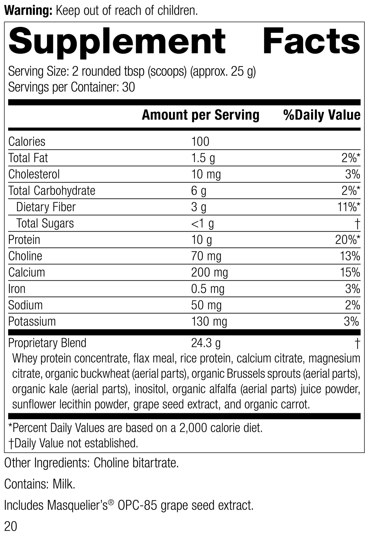 SP Cleanse®, 150 Capsules, Rev 18 Supplement Facts