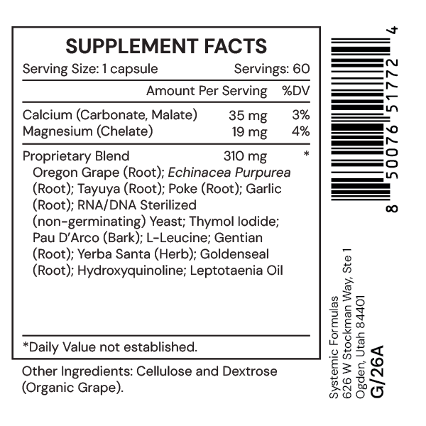 3 BACTREX, 60 capsules 