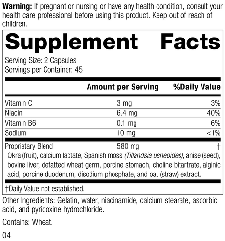 Gastrex®, 90 Capsules, Rev 03 Supplement Facts