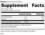 Spanish Black Radish,90 Tablets, Rev 04 Supplement Label