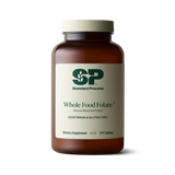 An image of a bottle of Whole Food Folate, next to 6 tablets. 