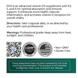 DV3 VITAMIN D3 PLUS, 60 capsules 