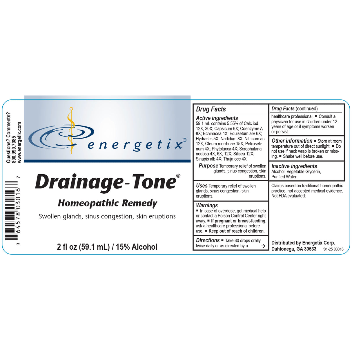 DRAINAGE TONE   
