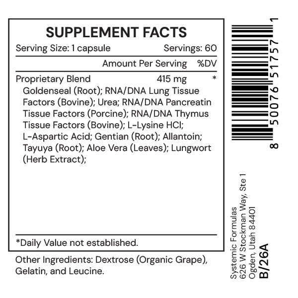 R LUNG, 60 capsules