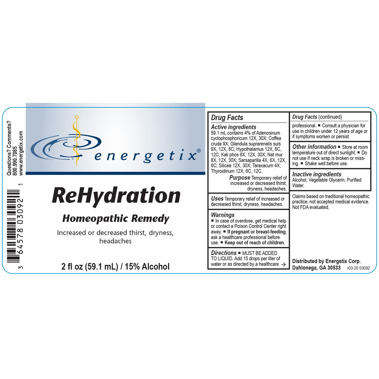 REHYDRATION 2oz   