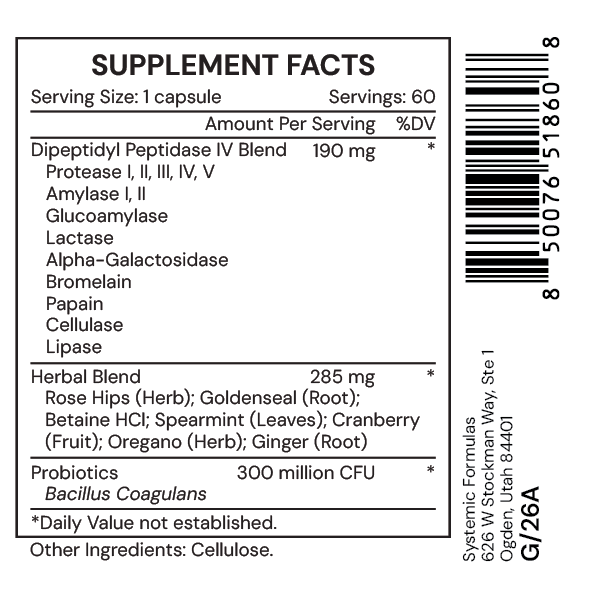 Z GLUTEN, 60 capsules
